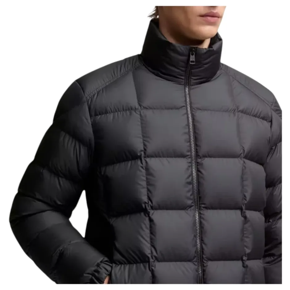 Best Eglise Square-Quilted Hooded Short Down Jacket Jakker