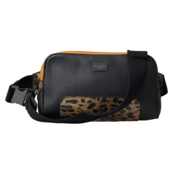 Hot Eksotisk Leopard Læder Bæltetaske Dame Bæltetasker