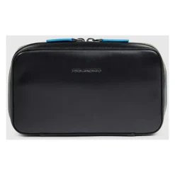 Sale Electronic cord pouch in leather with mouse pocket Dame Toilettasker