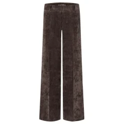 Outlet Elegant Corduroy Amelie Bukser Kaffe Dame Bukser