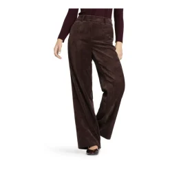 Outlet Elegant Corduroy Amelie Bukser Kaffe Dame Bukser