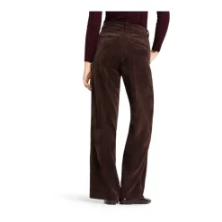 Outlet Elegant Corduroy Amelie Bukser Kaffe Dame Bukser