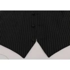 Clearance Elegant Gr Vest med Striber Jakkesæt