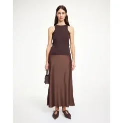 Sale Elegant Karaffel Maxi Nederdel Dame Nederdele