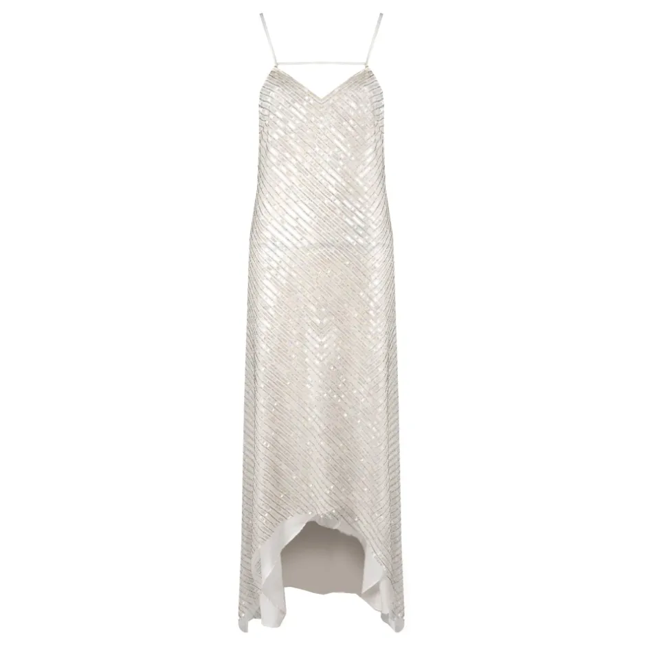 New Elegant Kjole med Asymmetrisk Front Dame Kjoler