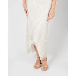 New Elegant Kjole med Asymmetrisk Front Dame Kjoler