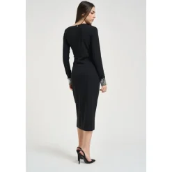 Hot Elegant Kjole med Ædelsten Dame Kjoler