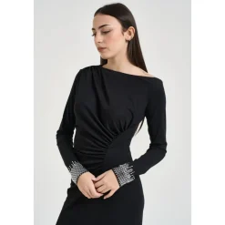 Hot Elegant Kjole med Ædelsten Dame Kjoler