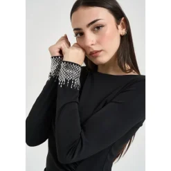 Hot Elegant Kjole med Ædelsten Dame Kjoler
