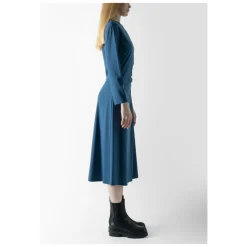 Best Elegant Midi Kjole med Bådhals Dame Kjoler
