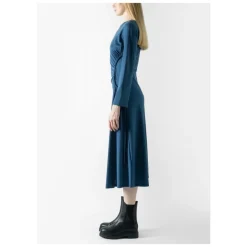 Best Elegant Midi Kjole med Bådhals Dame Kjoler