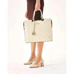 Elegant quiltet lædertaske Dame Laptop Tasker