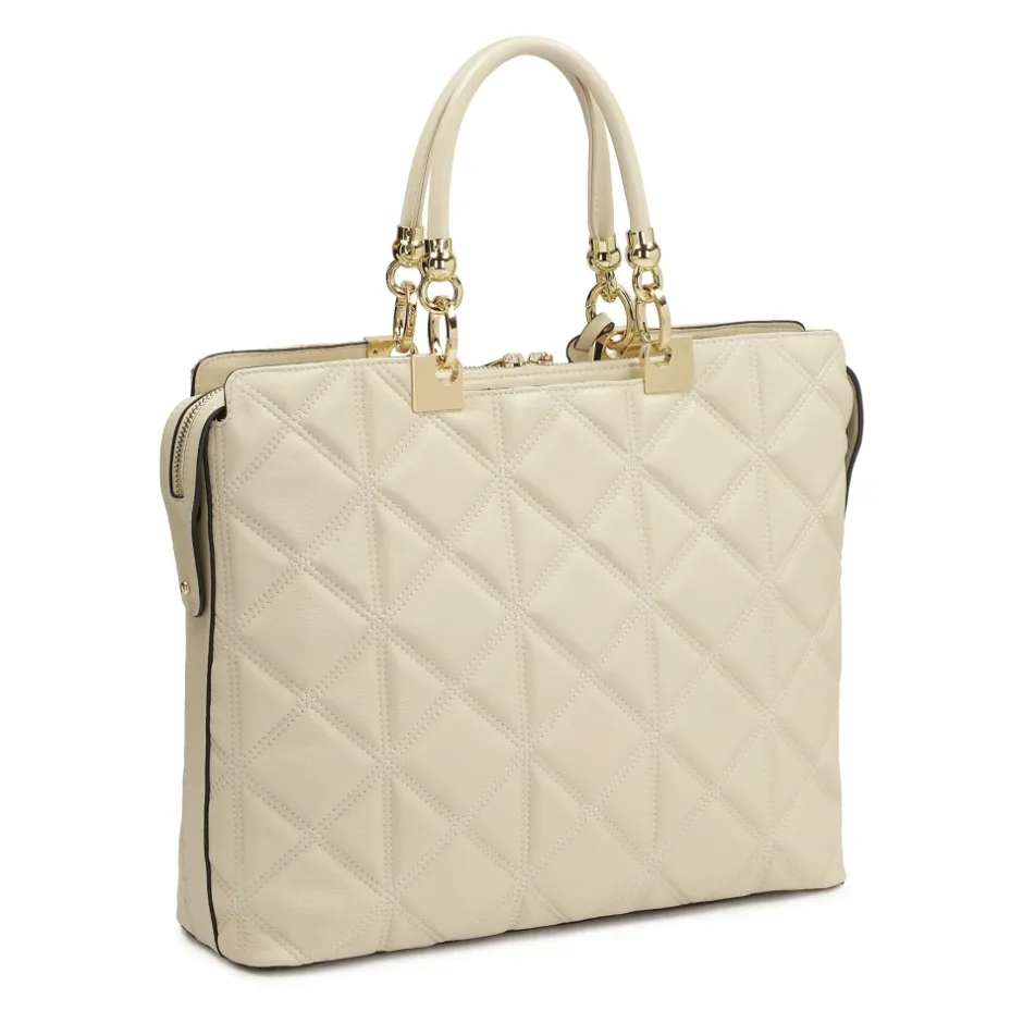 Elegant quiltet lædertaske Dame Laptop Tasker