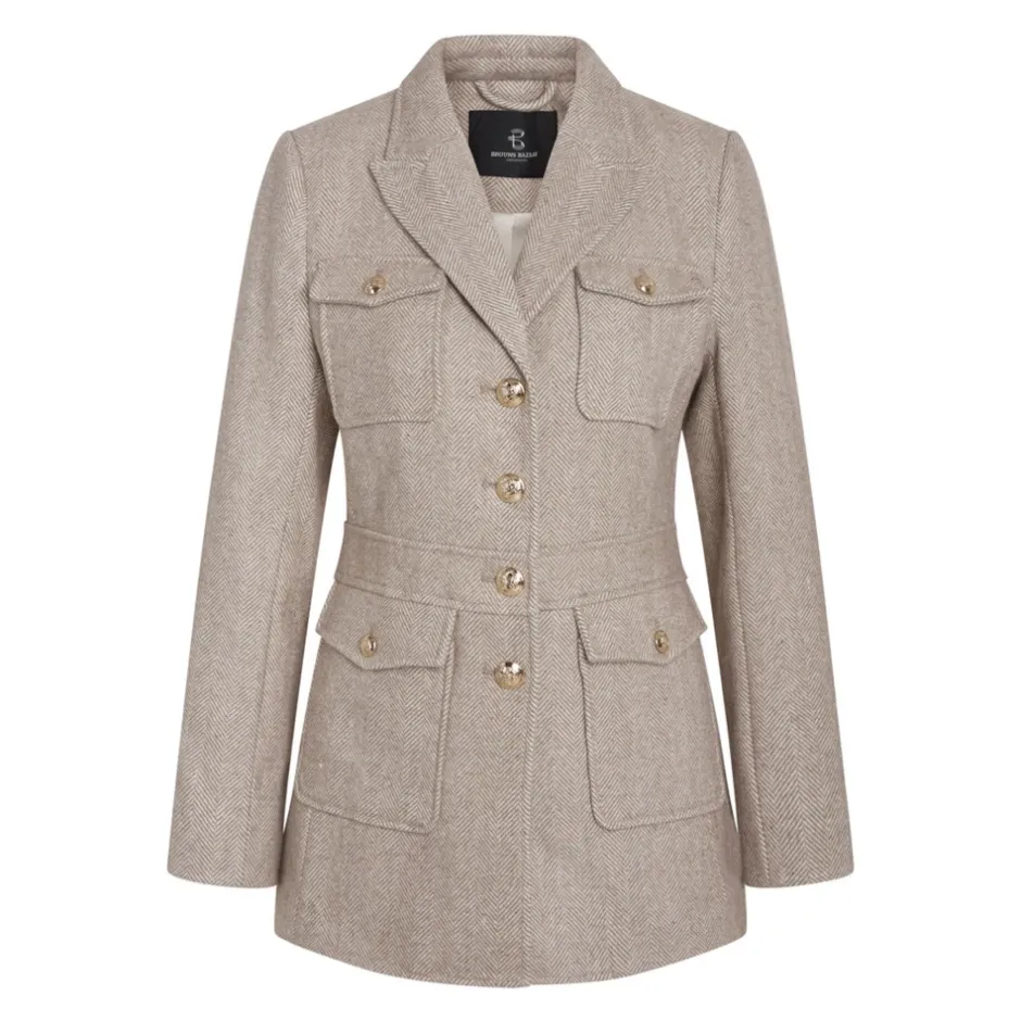 Hot Elegant Scarletbbbaki Jacket Fallen Rock Dame Jakker