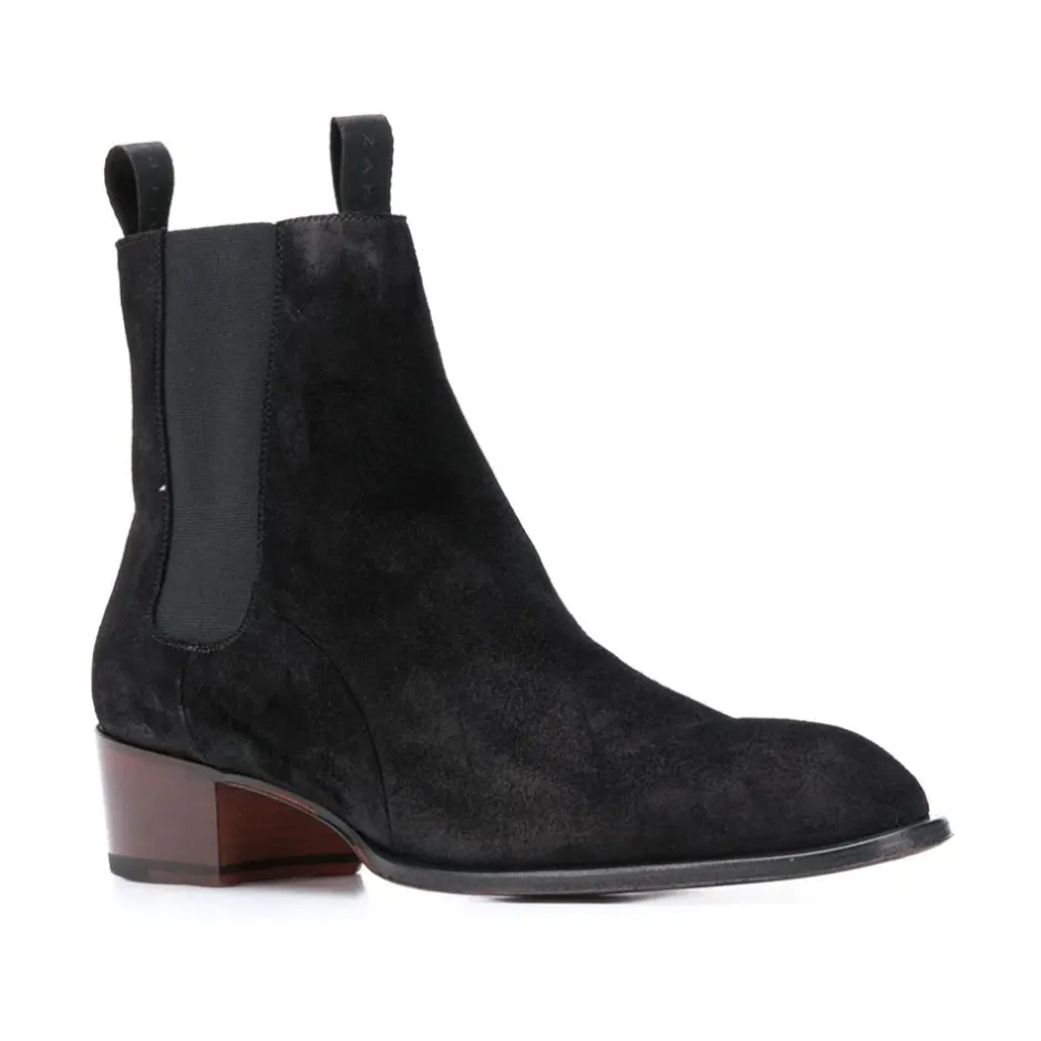 Outlet Elegant Læder Ankelstøvler Chelsea Boots