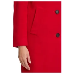 Online Elegant uldfrakke med krave Dame Frakker
