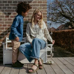 Discount Elegante flade sandaler med Natural Soft Technology Dame Sandaler
