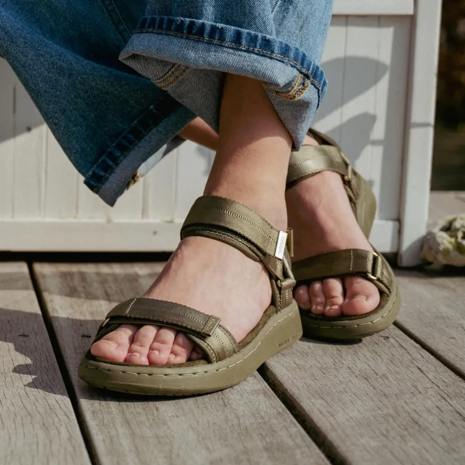 Discount Elegante flade sandaler med Natural Soft Technology Dame Sandaler