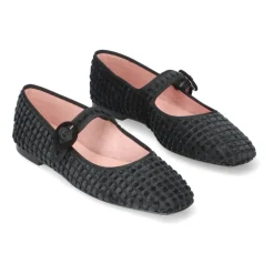 New Elegante Mercedita de Terciopelo Brocado Dame Ballerina Sko