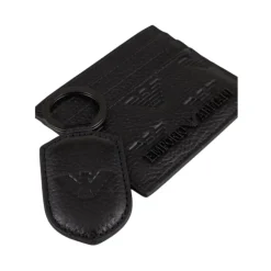 Outlet Embossed Eagle Læder Kortholder og Nøglering Sæt Punge & Kortholder