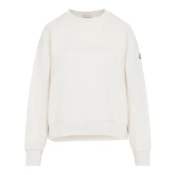 Clearance Embroidered Logo Cotton Sweatshirt Dame Sweatshirts