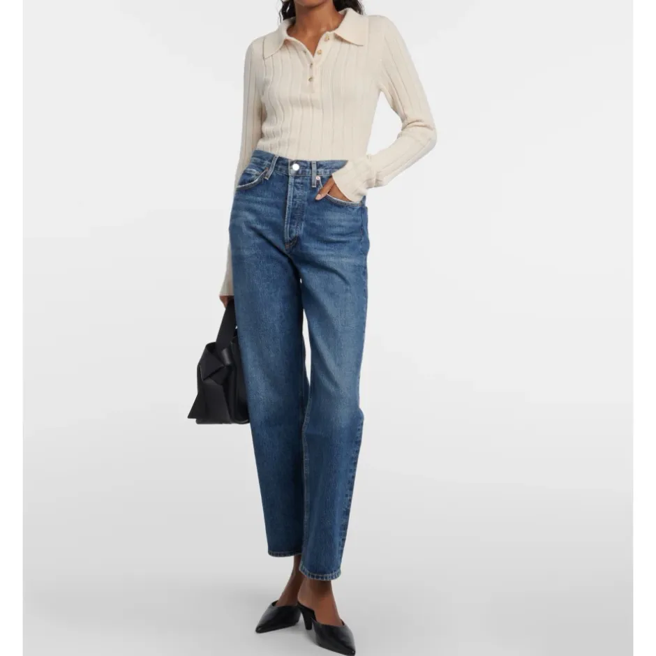 New 90'erne Straight Leg Jeans Essence Dame Jeans