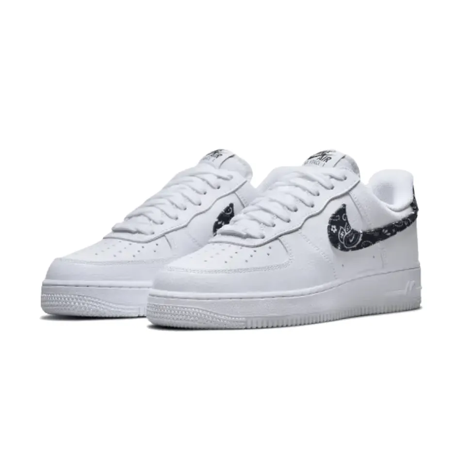 Hot Essential White Black Paisley Sneakers Dame Sneakers