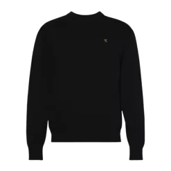 Outlet Essentials Bomuldssweatshirt med Ribbet Crew Neck Sweatshirts