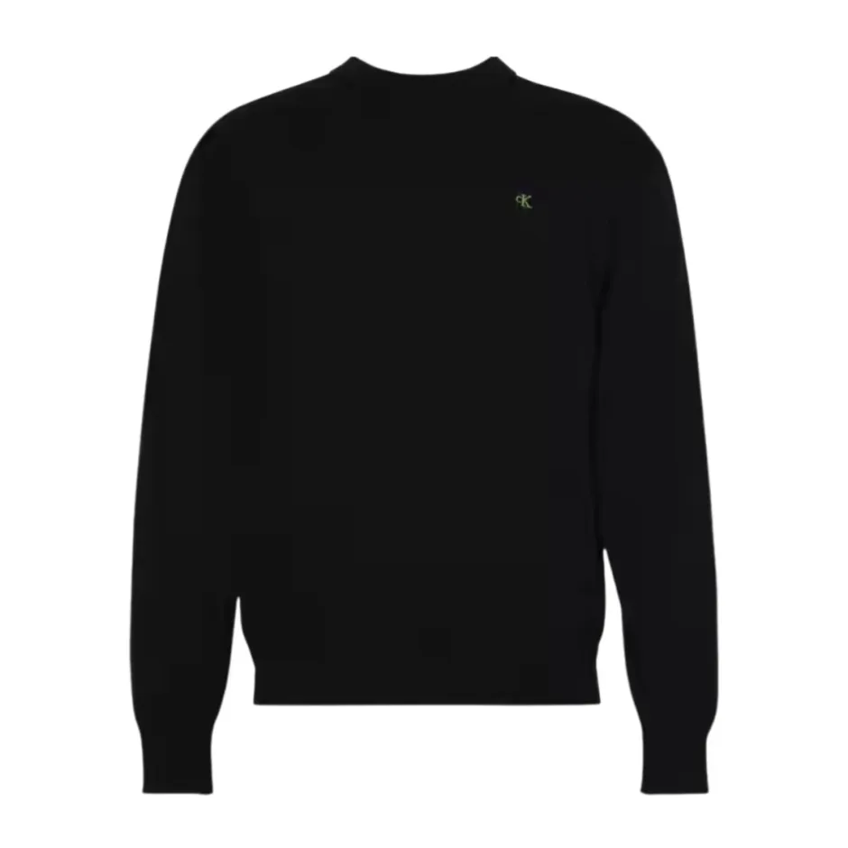Outlet Essentials Bomuldssweatshirt med Ribbet Crew Neck Sweatshirts