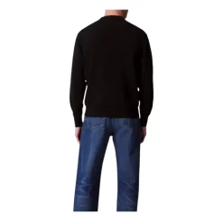 Outlet Essentials Bomuldssweatshirt med Ribbet Crew Neck Sweatshirts