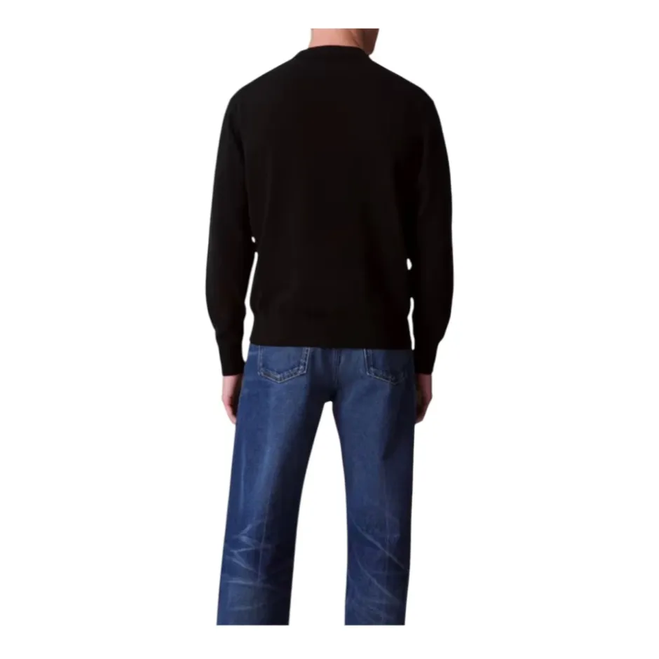 Outlet Essentials Bomuldssweatshirt med Ribbet Crew Neck Sweatshirts