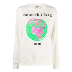 Online Fantastisk Grøn Sweatshirt Dame Sweatshirts|Striktrøjer & Sweatere