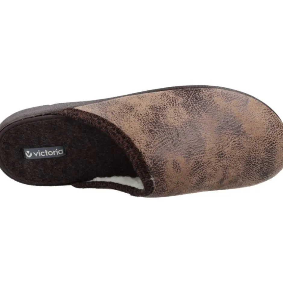 Discount Faux Leather Comfort Slippers Hjemmesko