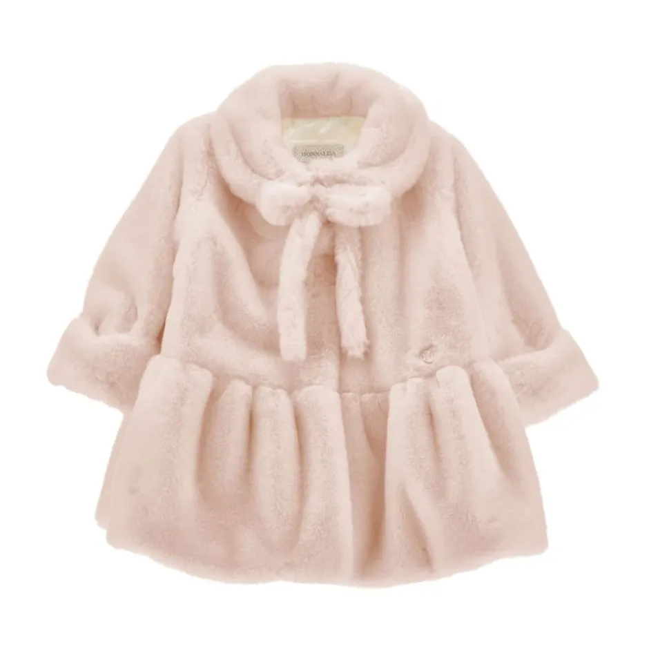 New Faux-fur Peplum Frakke Børn Jakker