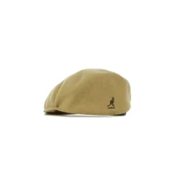 Sale Flad Kasket Kameluld Broderet Logo Huer, Kasketter & Hatte