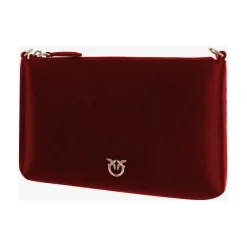 Online Flad læder clutch med Love Birds-logo Dame Clutch