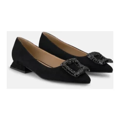 Clearance Flad sko firkantet ornament Dame Ballerina Sko