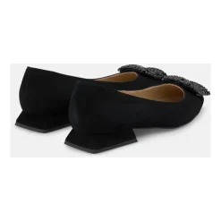 Clearance Flad sko firkantet ornament Dame Ballerina Sko