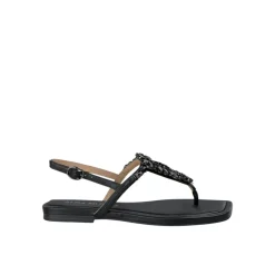 Clearance Flad tåsandal med rhinsten Dame Sandaler