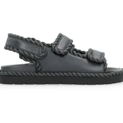 Sale Flade sandaler med Torchon dekoration Dame Sandaler