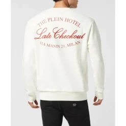 Online Fleece Rundhalset Sweatshirt Plein Hotel Sweatshirts