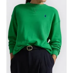 Fleece Sweatshirt med Rund Hals Dame Sweatshirts