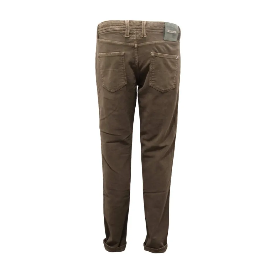 Online Fløjl Bukser Leonardo Knapper Militær Stil Jeans