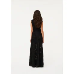 Online Floral Mesh Maxi Kjole Dame Kjoler