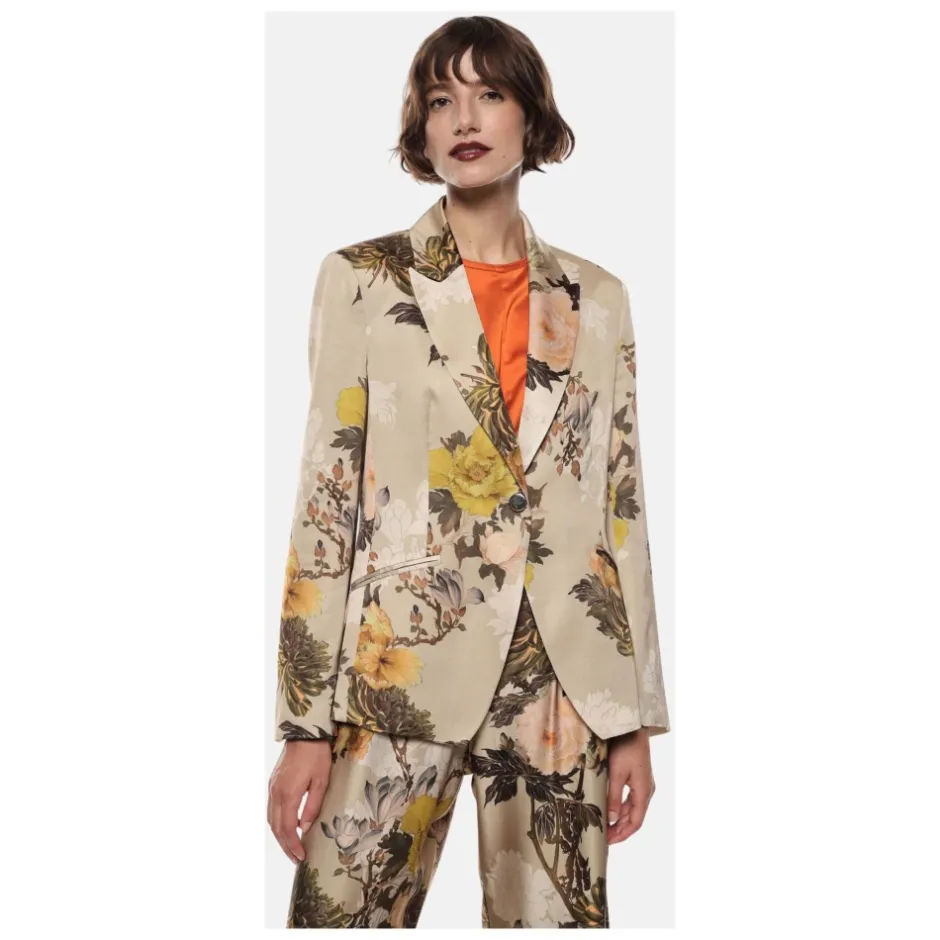 Online Floral-print Jakke Dame Jakker