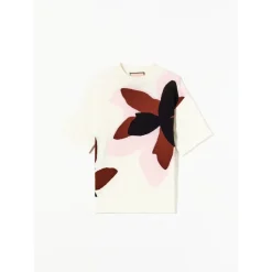 Outlet Flower Intarsia Sweater Dame Striktrøjer & Sweatere