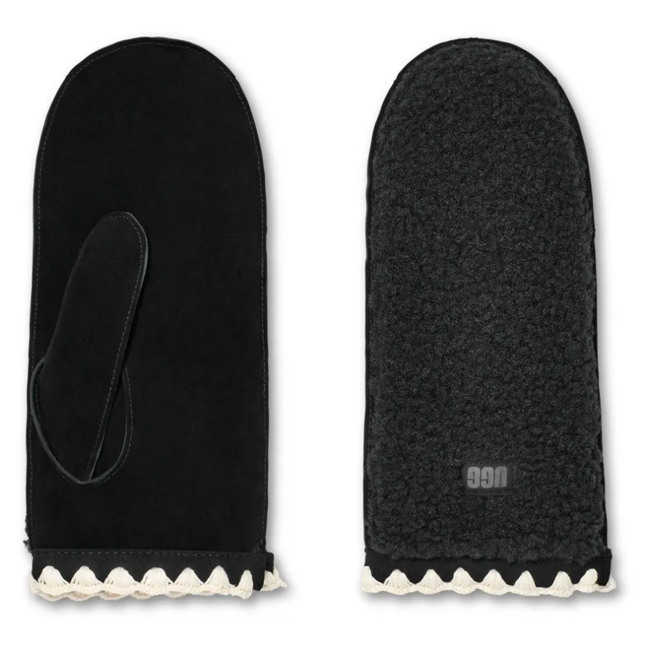 Best Fluff Scalloped Mitten Dame Handsker