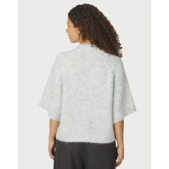 Outlet Fluffy Knit Cardigan Dame Striktrøjer & Sweatere