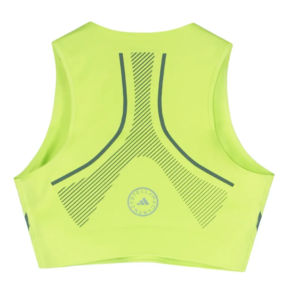 Online Fluorescerende gul løb Crop Top T-Shirts & Toppe