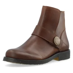 Clearance FREJA Low Biker Boot Cognac Dame Støvler